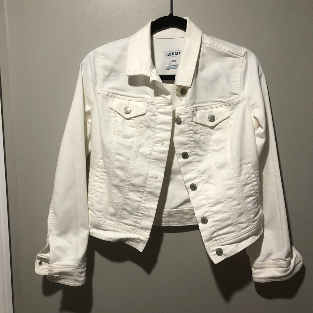 Old Navy | White Denim Jacket S